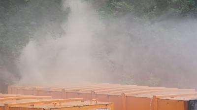 Malmsheim: Brand in einer Muellpresse 